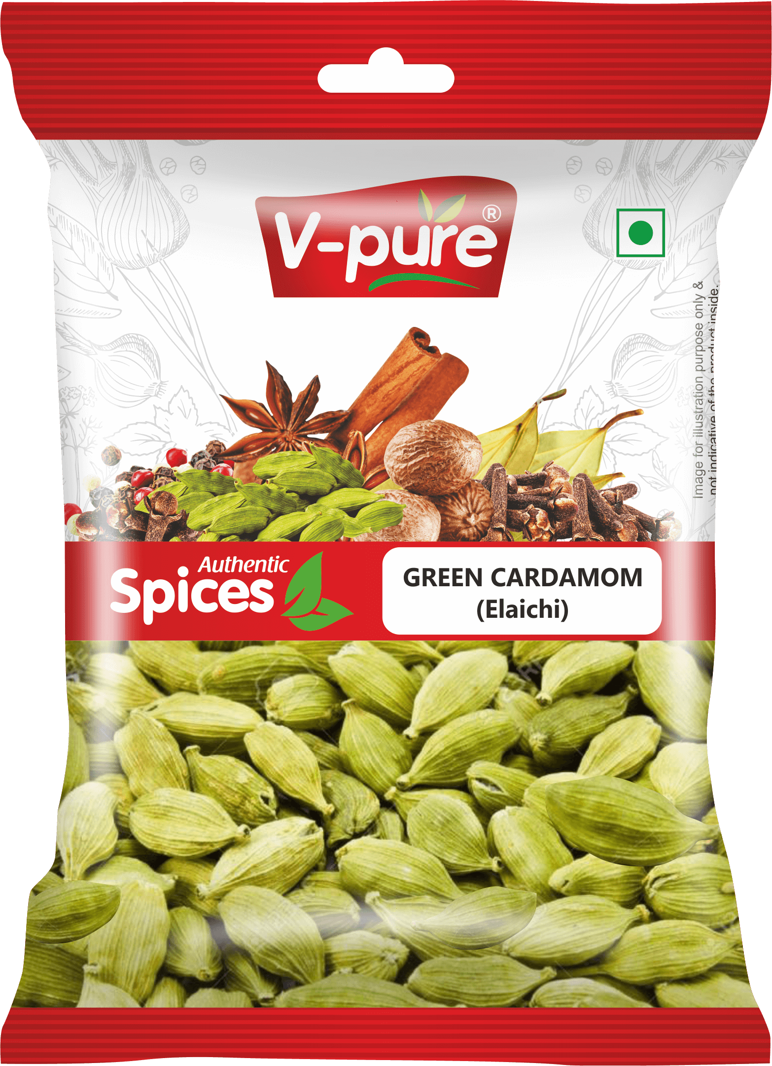 V-pure Fresh Green Elaichi - Cardamom